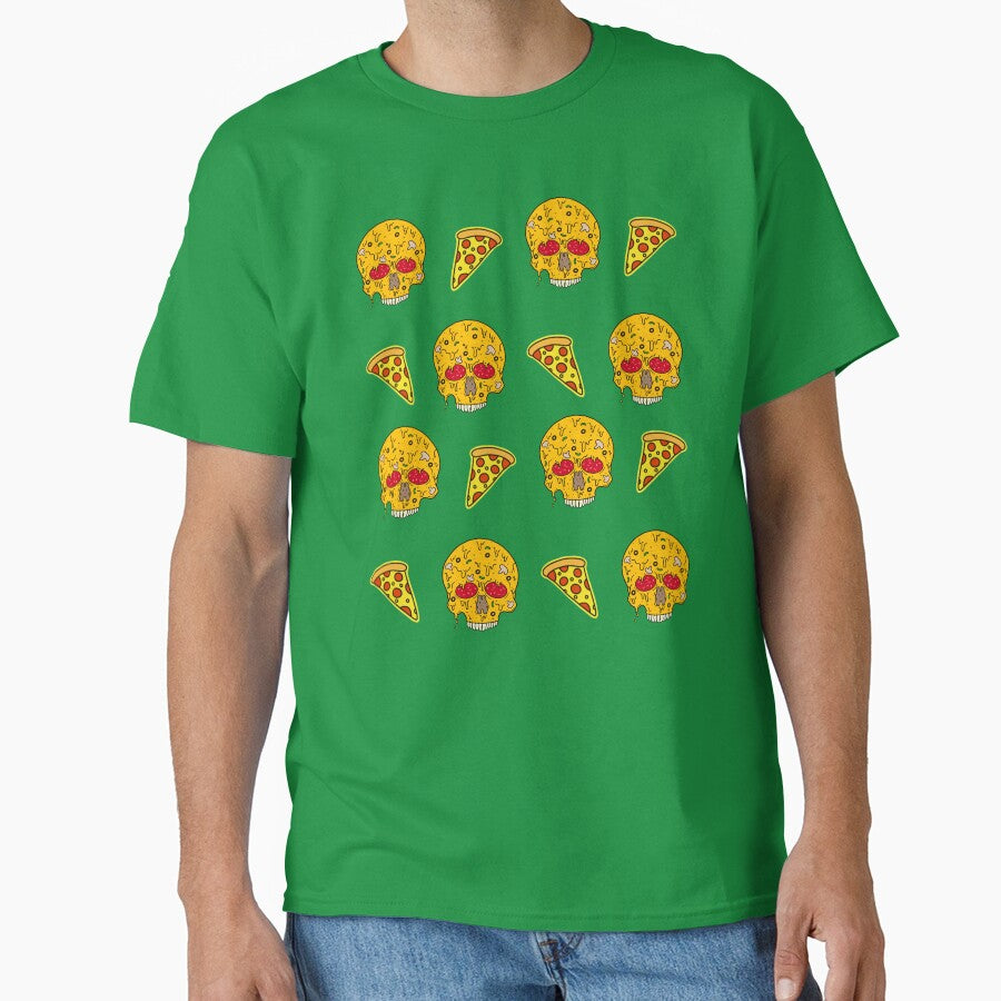 Pizza Skulls N Slices (Blue) by Milasneeze T-Shirts, Hoodie, Sweatshirt | BlankRebels.com (Image 1)
