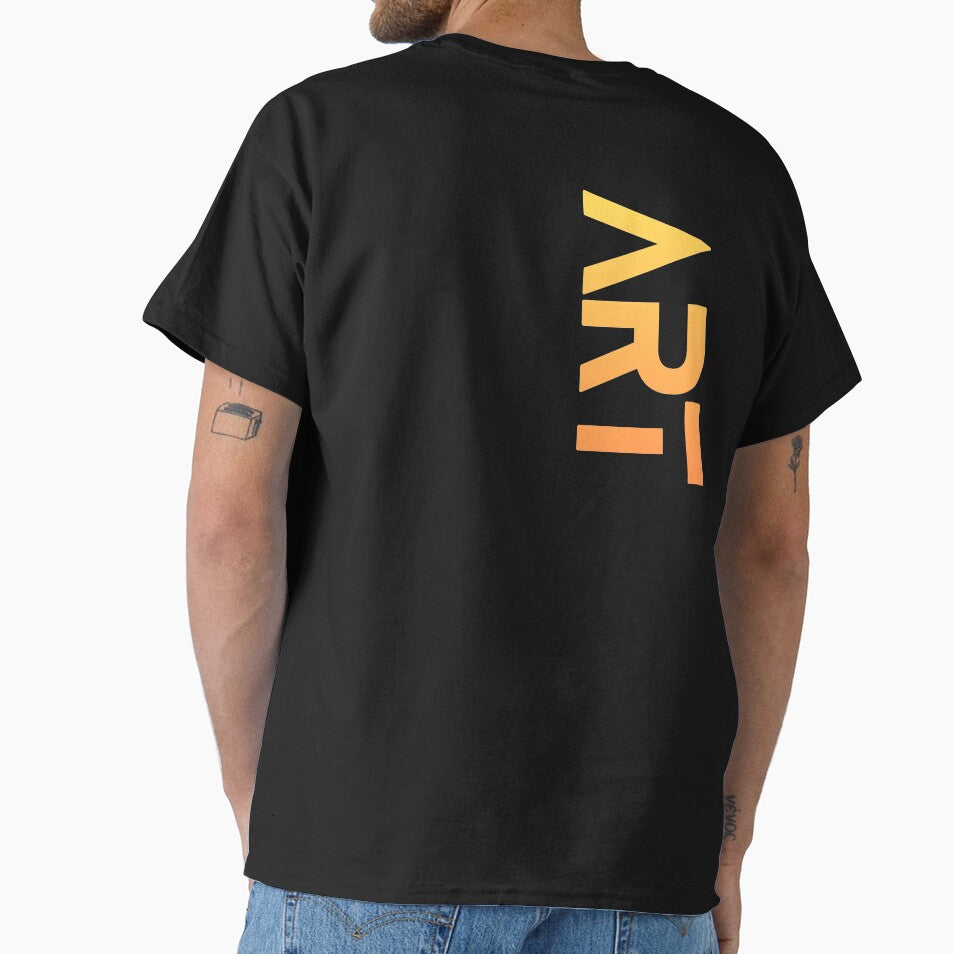 MRL – Minimal Abstract Typography Art in Warm Gradient by ArtisanBagel T-Shirts, Hoodie, Sweatshirt (Image 1)