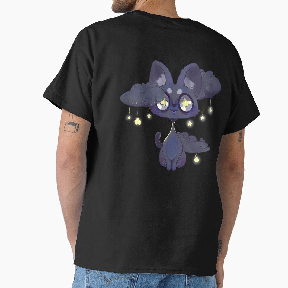 Space Kawaii Black cat by Paintingpixel T-Shirts, Hoodie, Sweatshirt | BlankRebels.com (Image 1)