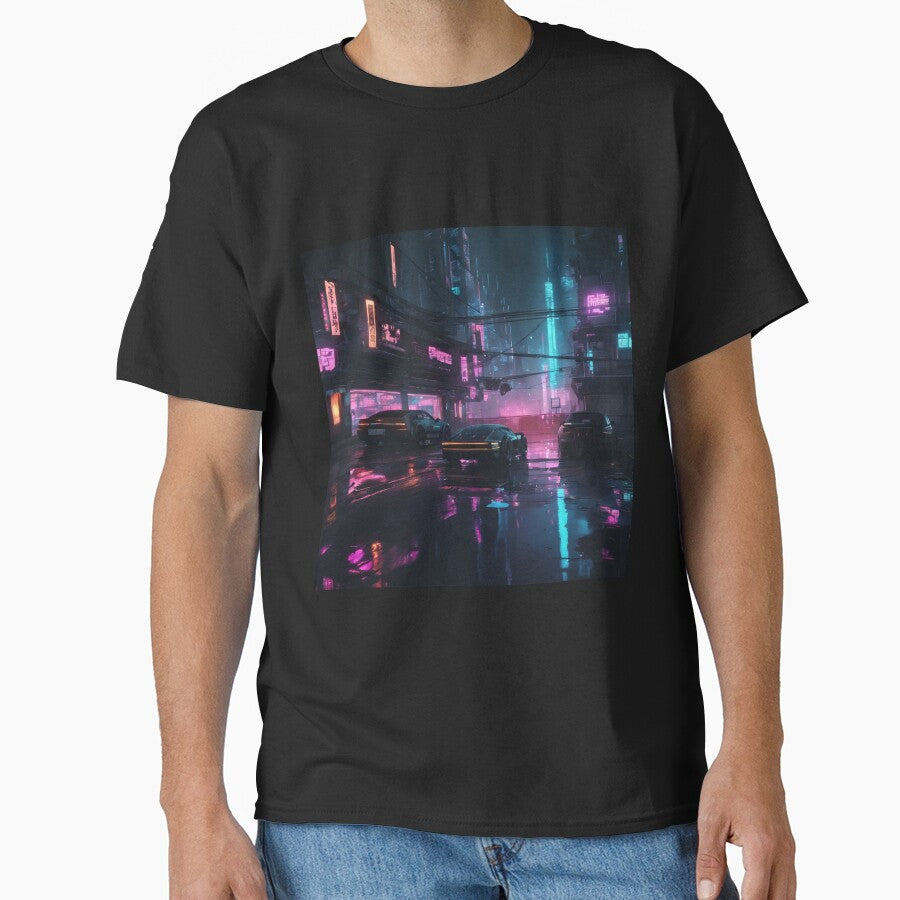 Cyberpunk Night City Art #4 by Cyberpunk Neo T-Shirts, Hoodie, Sweatshirt | BlankRebels.com (Image 1)