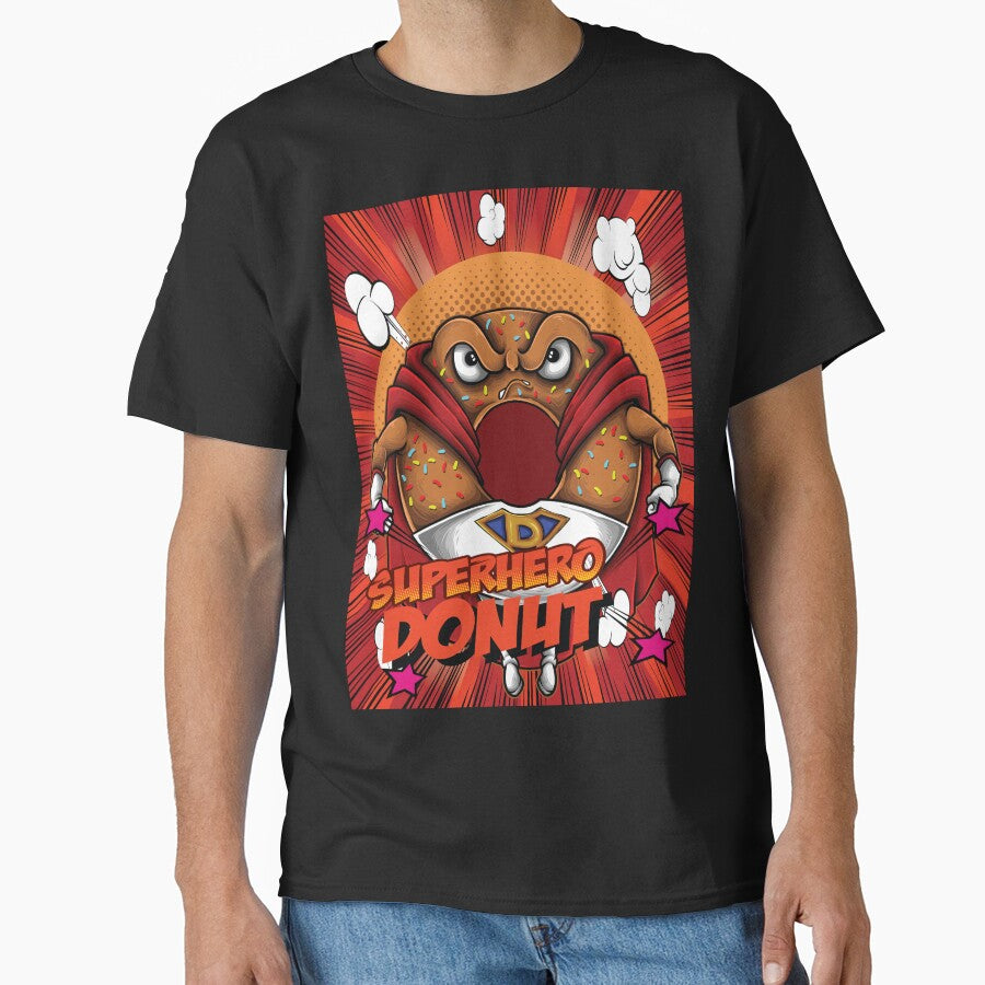 Superhero Donut I Love Donuts. by ProjectX23 T-Shirts, Hoodie, Sweatshirt | BlankRebels.com (Image 1)