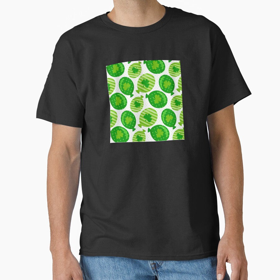 St Patrick's Day Shamrock Balloon Design by DEC02 T-Shirts, Hoodie, Sweatshirt | BlankRebels.com (Image 1)