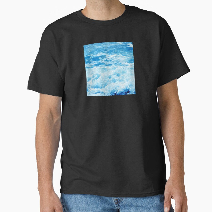 Aquamarine Ocean Waves With White Surf Art Photo by DEC02 T-Shirts, Hoodie, Sweatshirt | BlankRebels.com (Image 1)