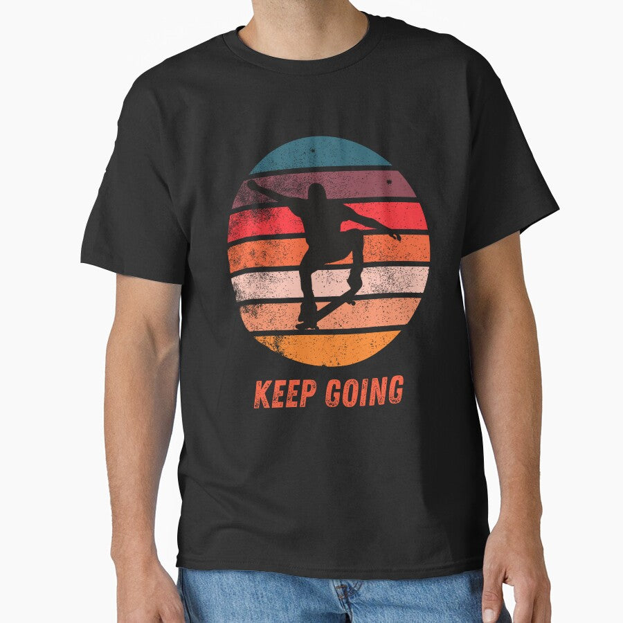 vintage keep going skater by PRINYOS T-Shirts, Hoodie, Sweatshirt | BlankRebels.com (Image 1)