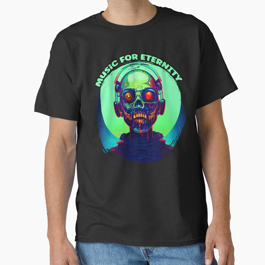 zombie listens to the music by Artbellachi T-Shirts, Hoodie, Sweatshirt | BlankRebels.com (Image 1)