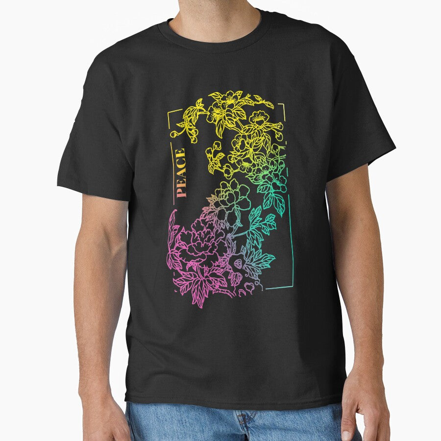 Aesthetic flowers line art by feether-store T-Shirts, Hoodie, Sweatshirt | BlankRebels.com (Image 1)