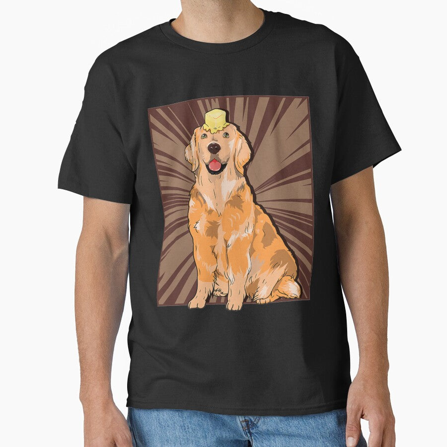 Butter Dog Meme Cute Golden Retriever Dank Meme by NiceStore095 T-Shirts, Hoodie, Sweatshirt | BlankRebels.com (Image 1)