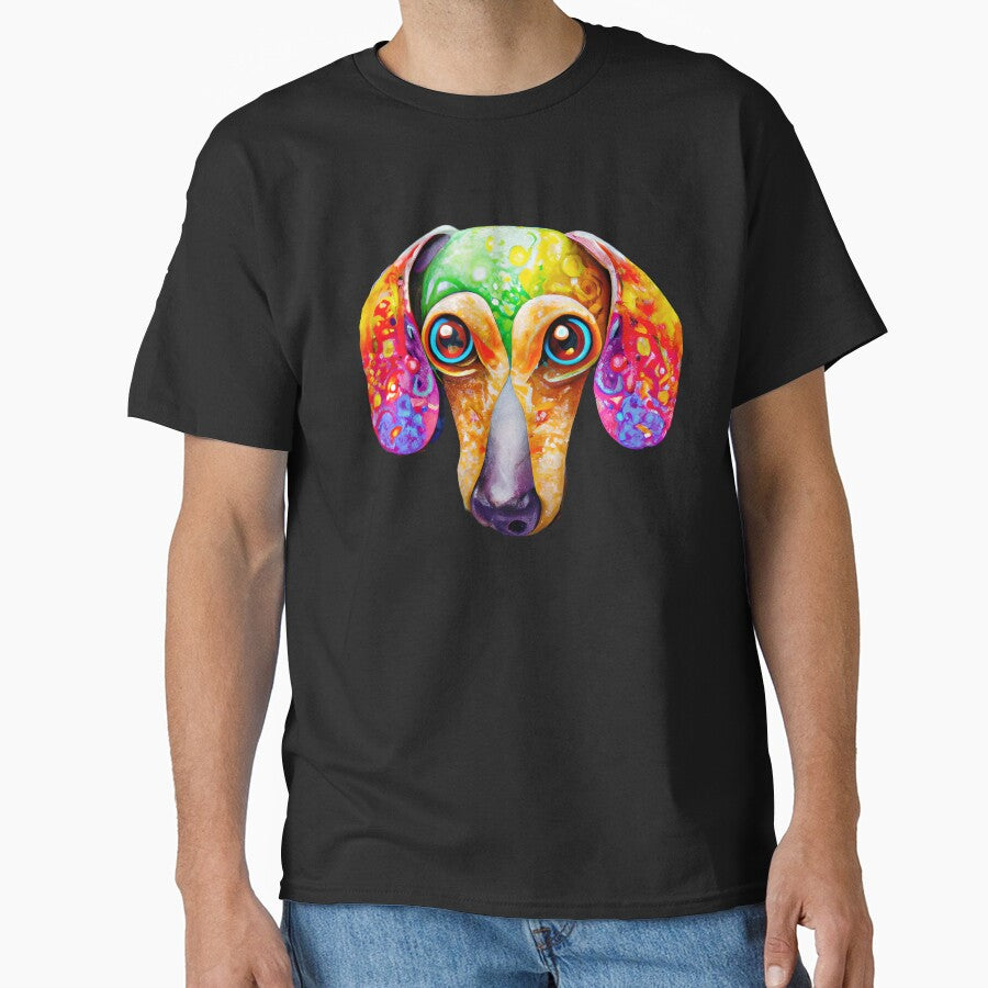 Dachshund in psychedelic colors by BeansHotTees