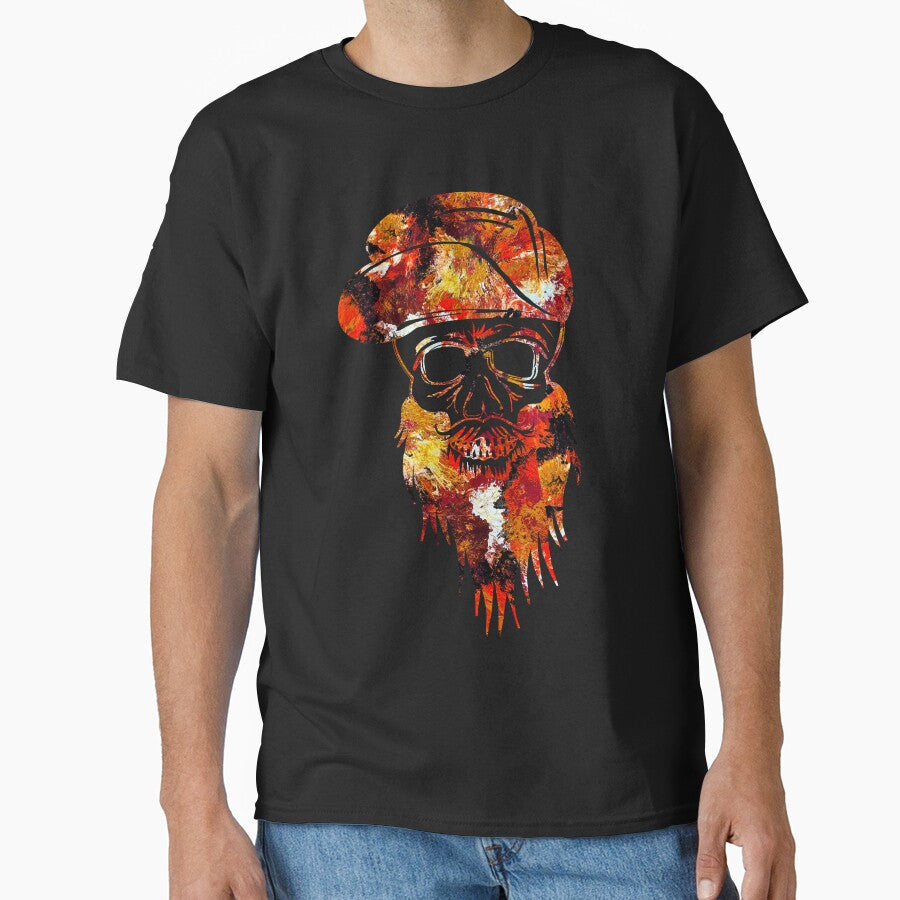 The crying volcano abstract crazy bearded and hat skull by TitaCris T-Shirts, Hoodie, Sweatshirt | BlankRebels.com (Image 1)