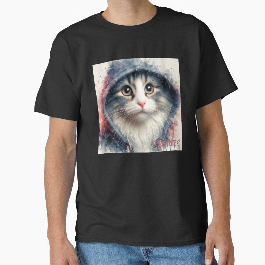 Hoodie Cat 2 - Cat Lovers by Furbabies Art T-Shirts, Sweatshirt | BlankRebels.com (Image 1)