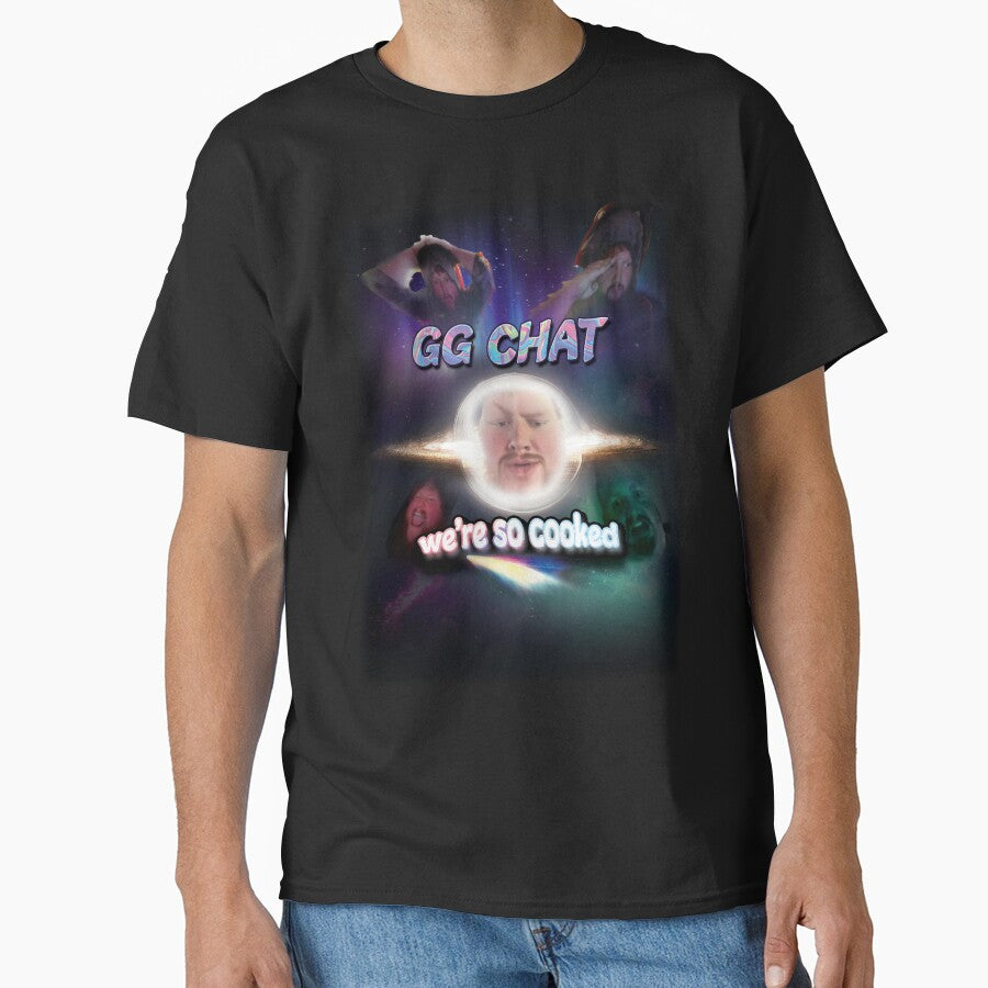 Caseoh GG Chat We are SO Cooked Blackhole Galaxy Vibes by Kateydraws T-Shirts, Hoodie, Sweatshirt | BlankRebels.com (Image 1)