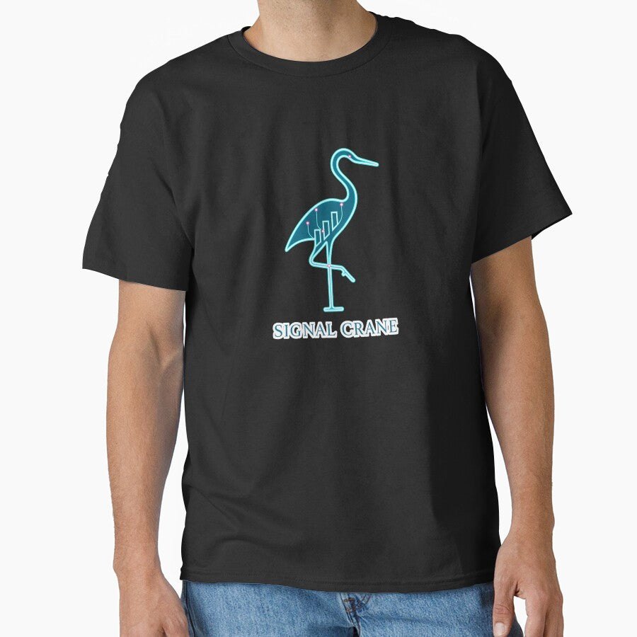 Signal Crane – Neon Trading Aesthetic by MarCinu Art T-Shirts, Hoodie, Sweatshirt | BlankRebels.com (Image 1)
