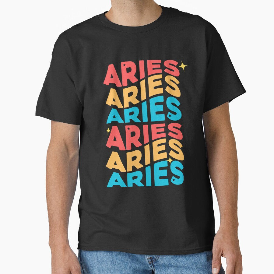 Retro wavy Aries by Third Eye Magi T-Shirts, Hoodie, Sweatshirt | BlankRebels.com (Image 1)
