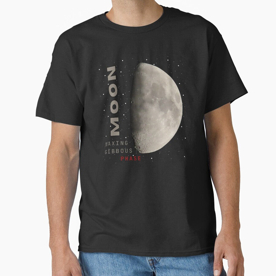 Moon Waxing Gibbous Phase by Go Karillo T-Shirts, Hoodie, Sweatshirt | BlankRebels.com (Image 1)