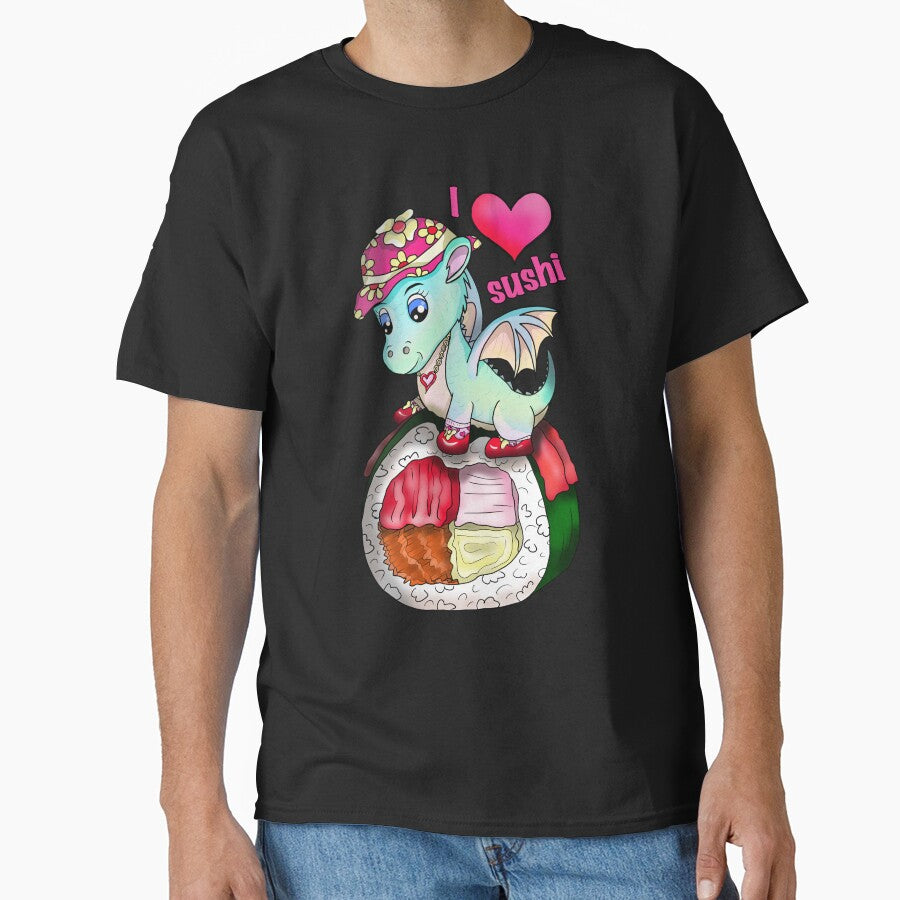 kawaii sushi pretty dragon roll by CuisineCat T-Shirts, Hoodie, Sweatshirt | BlankRebels.com (Image 1)