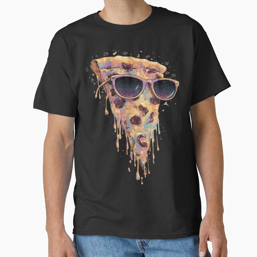Cool Drippy Pizza Slice – Neon Sunglasses Pop Art by ZChrome T-Shirts, Hoodie, Sweatshirt | BlankRebels.com (Image 1)