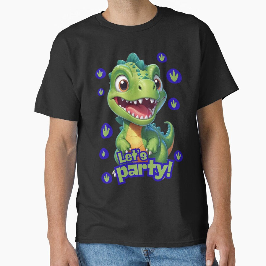dinosaur LET´S PARTY by KIDS-PRINTS T-Shirts, Hoodie, Sweatshirt | BlankRebels.com (Image 1)