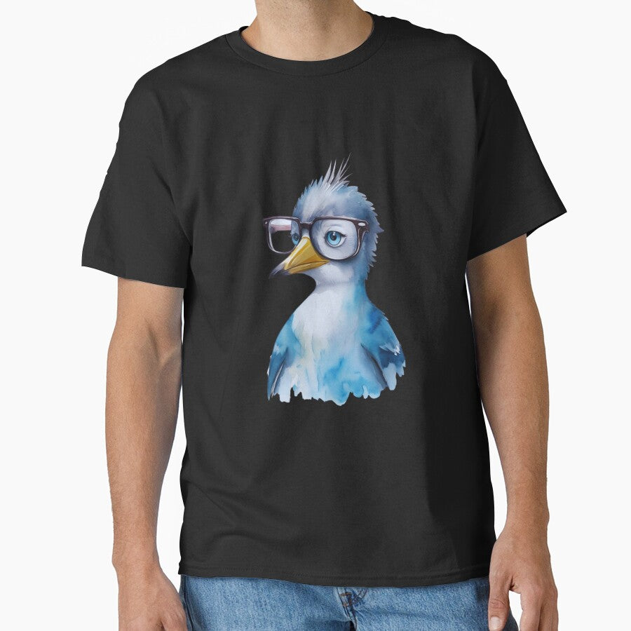 Bird Nerd wearing glasses by Greenvegetable
