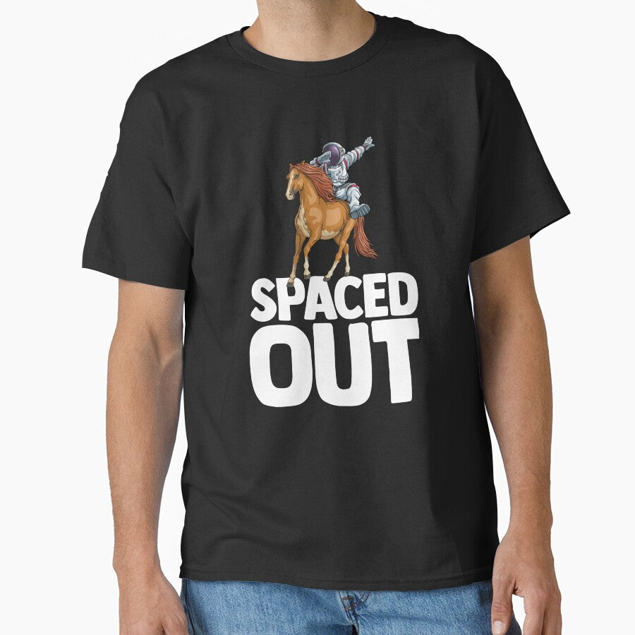Spaced Out Astronaut Horse Outserspace Science Geek by Bendthetrend T-Shirts, Hoodie, Sweatshirt | BlankRebels.com (Image 1)