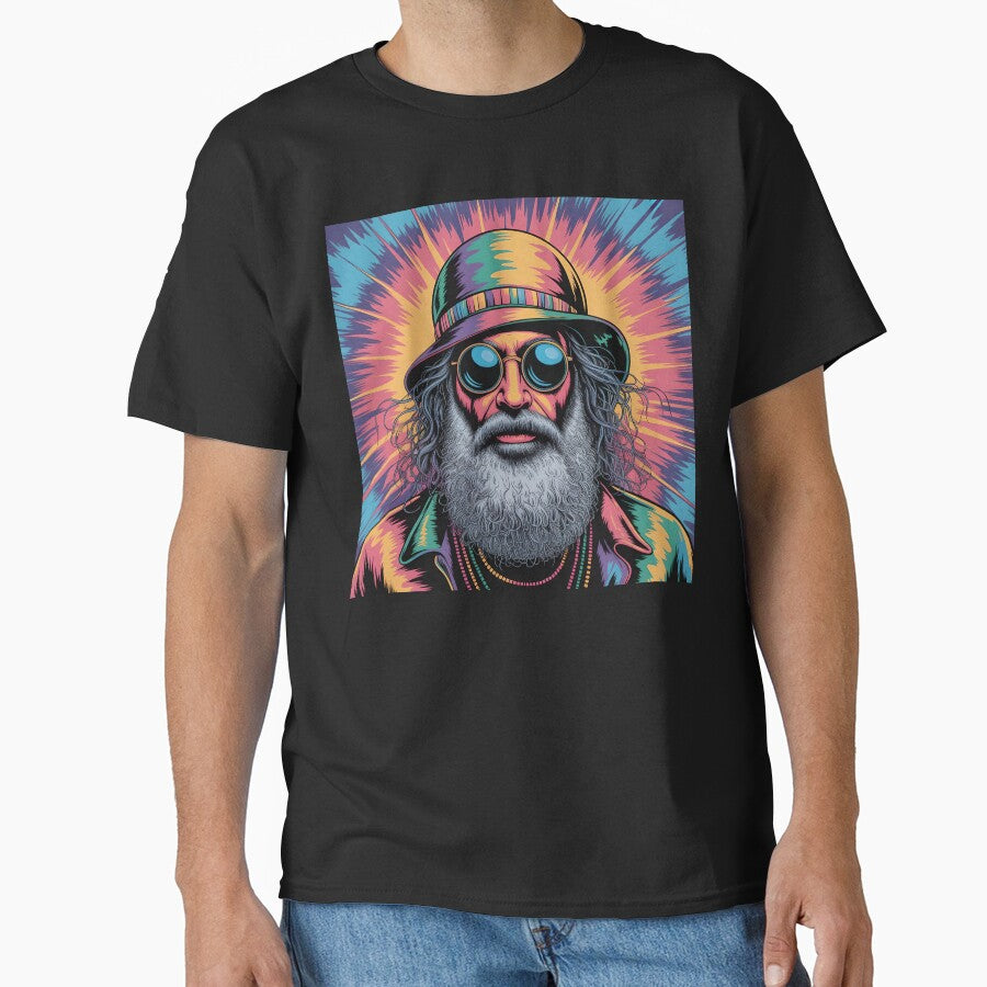 Elderly White Hippie by PixelCraftStudio T-Shirts, Hoodie, Sweatshirt | BlankRebels.com (Image 1)