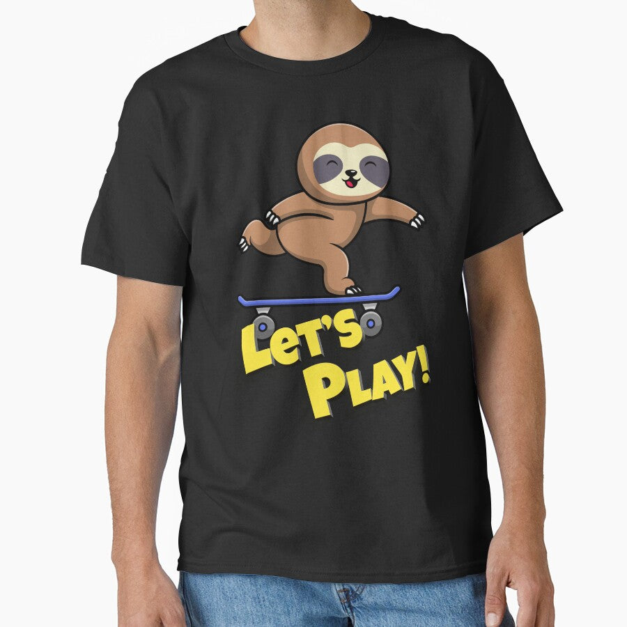 funny skateboard sloth by PRINYOS T-Shirts, Hoodie, Sweatshirt | BlankRebels.com (Image 1)