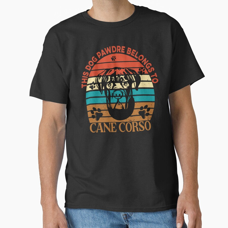 Dog Pawdre Dad Cane Corso Owner Vintage by Cuddlythopia T-Shirts, Hoodie, Sweatshirt | BlankRebels.com (Image 1)