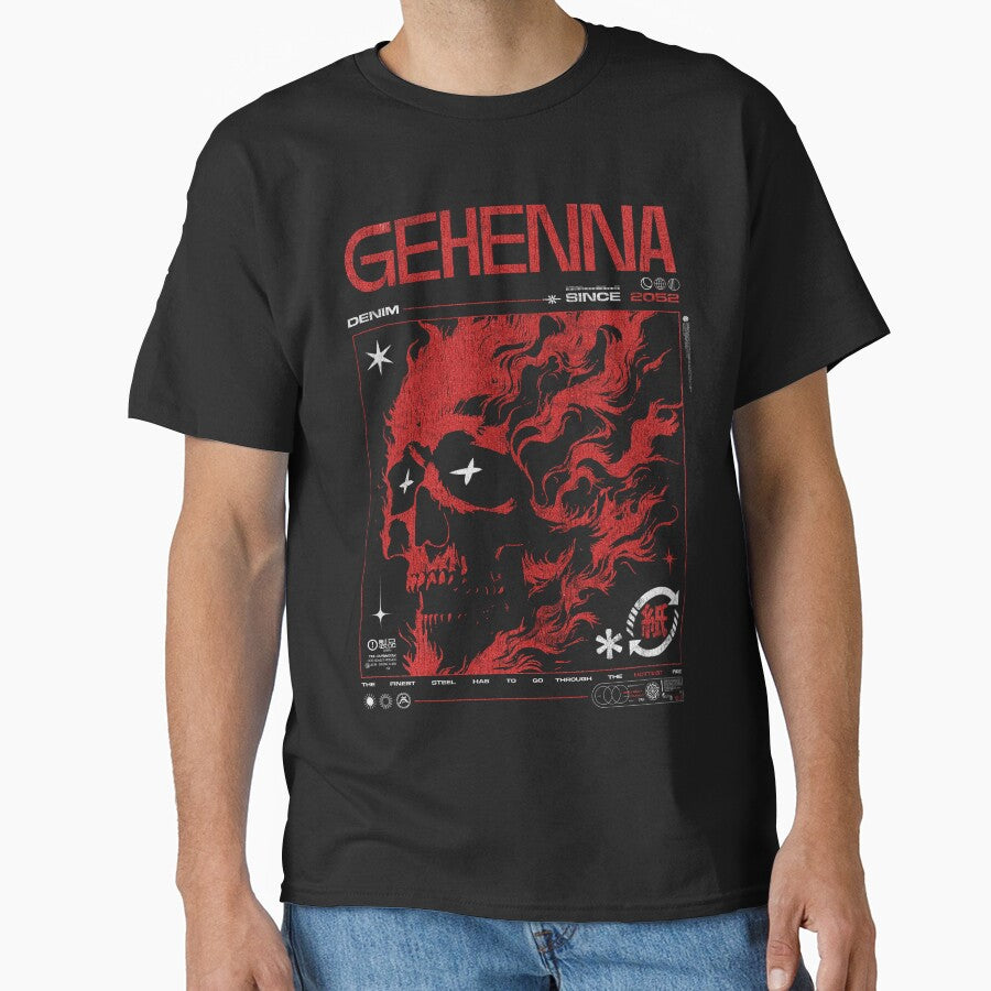Gehenna - Burning skull by VaporwaveStreet T-Shirts, Hoodie, Sweatshirt | BlankRebels.com (Image 1)