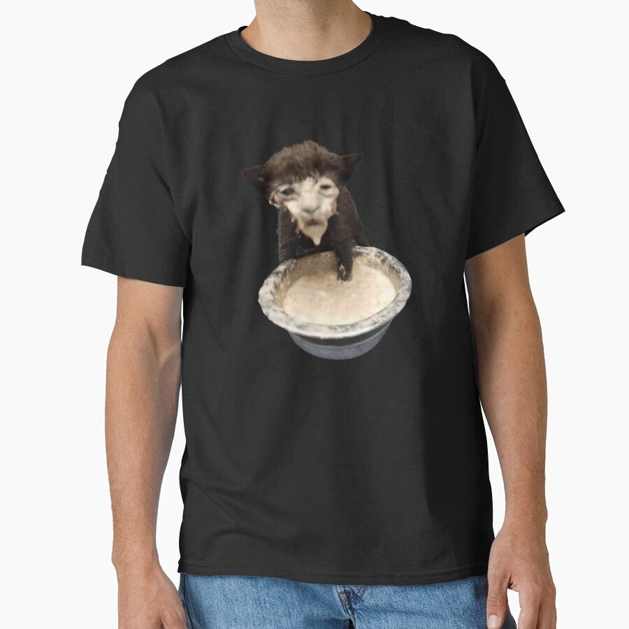 Milk Face Cat Meme (Cursed Milk Cat) by fomodesigns