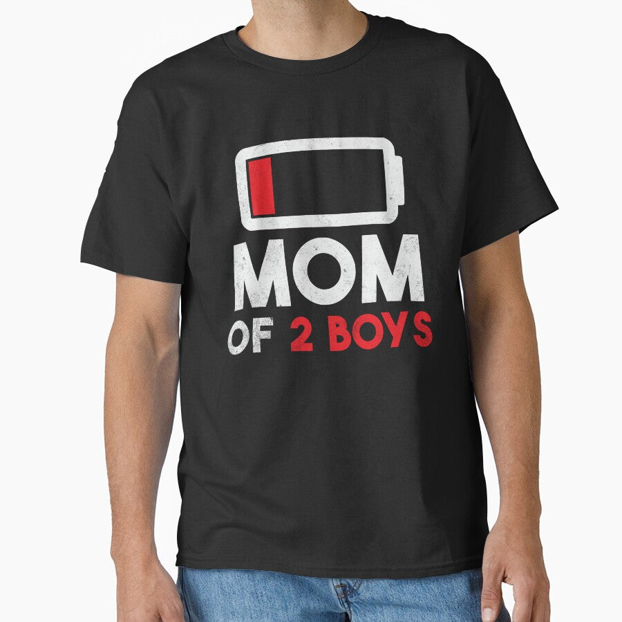 Mom of 2 Boys | Mom of Two Boys Grunge by RR-Arts T-Shirts, Hoodie, Sweatshirt | BlankRebels.com (Image 1)