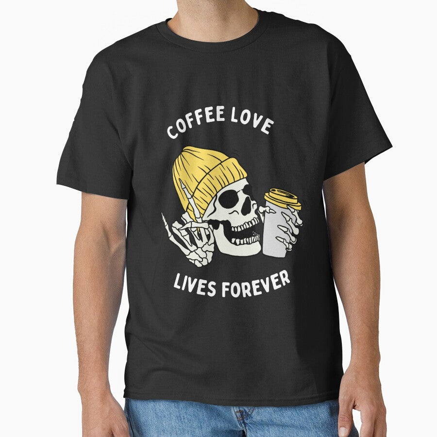 Coffee Love, Lives Forever Yellow by Jasby-Co T-Shirts, Hoodie, Sweatshirt | BlankRebels.com (Image 1)