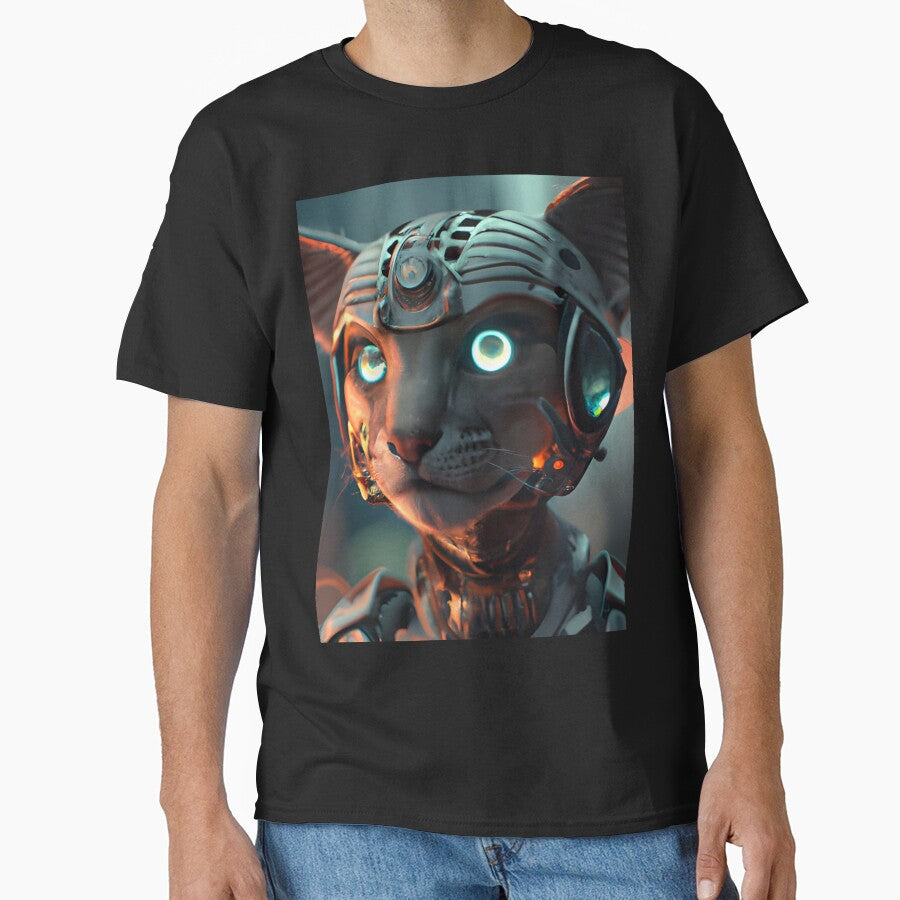 Cyberpunk Kitty (3) - Anthropomorphic Sci fi Cats by TheThirdEye T-Shirts, Hoodie, Sweatshirt | BlankRebels.com (Image 1)