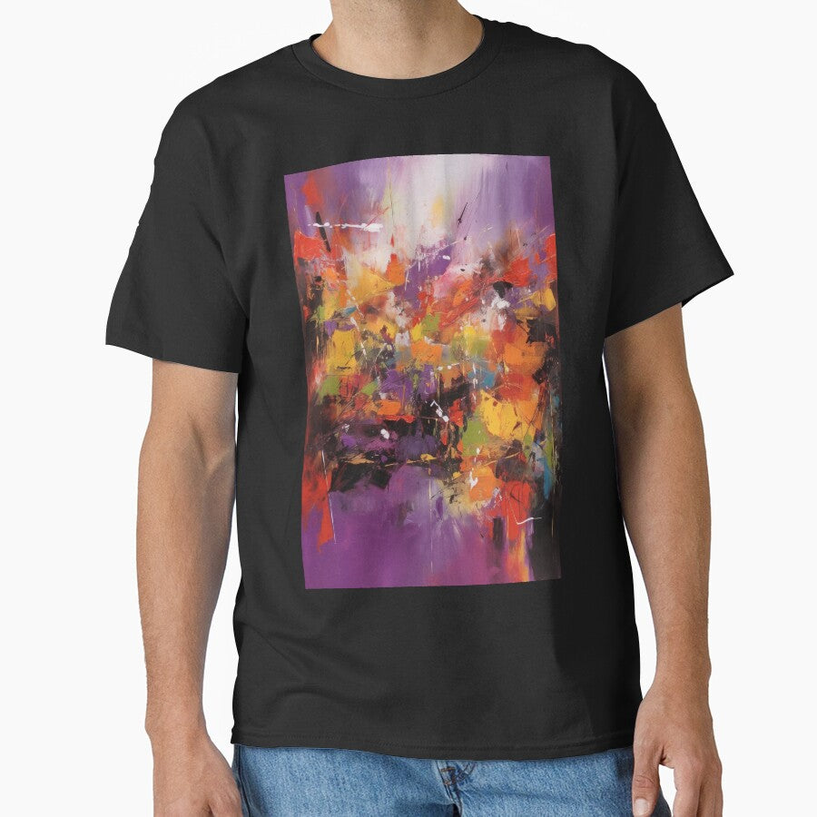 Abstract Purple Red Yellow Blue Painting by pauloss T-Shirts, Hoodie, Sweatshirt | BlankRebels.com (Image 1)