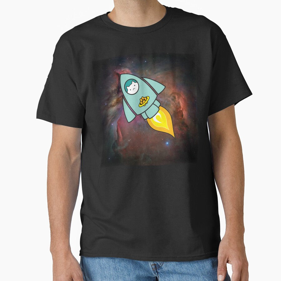Fat Cat Rocketship by Keska T-Shirts, Hoodie, Sweatshirt | BlankRebels.com (Image 1)