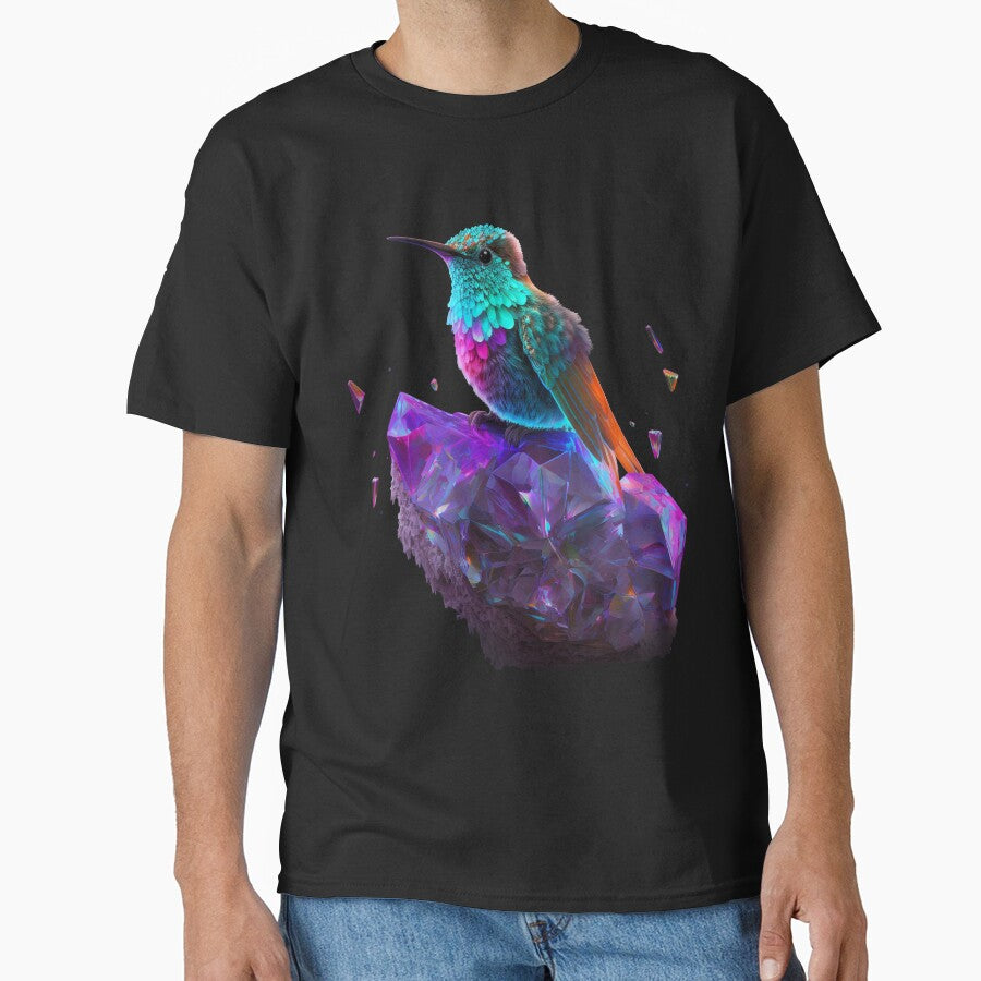 Psychedelic Hummingbird and Space Crystals by SCHummingbirds