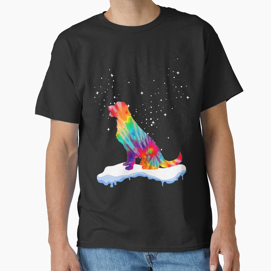 Christmas Golden Retriever Ocean Tie Dye Rainbow Costume by NiceStore095 T-Shirts, Hoodie, Sweatshirt (Image 1)