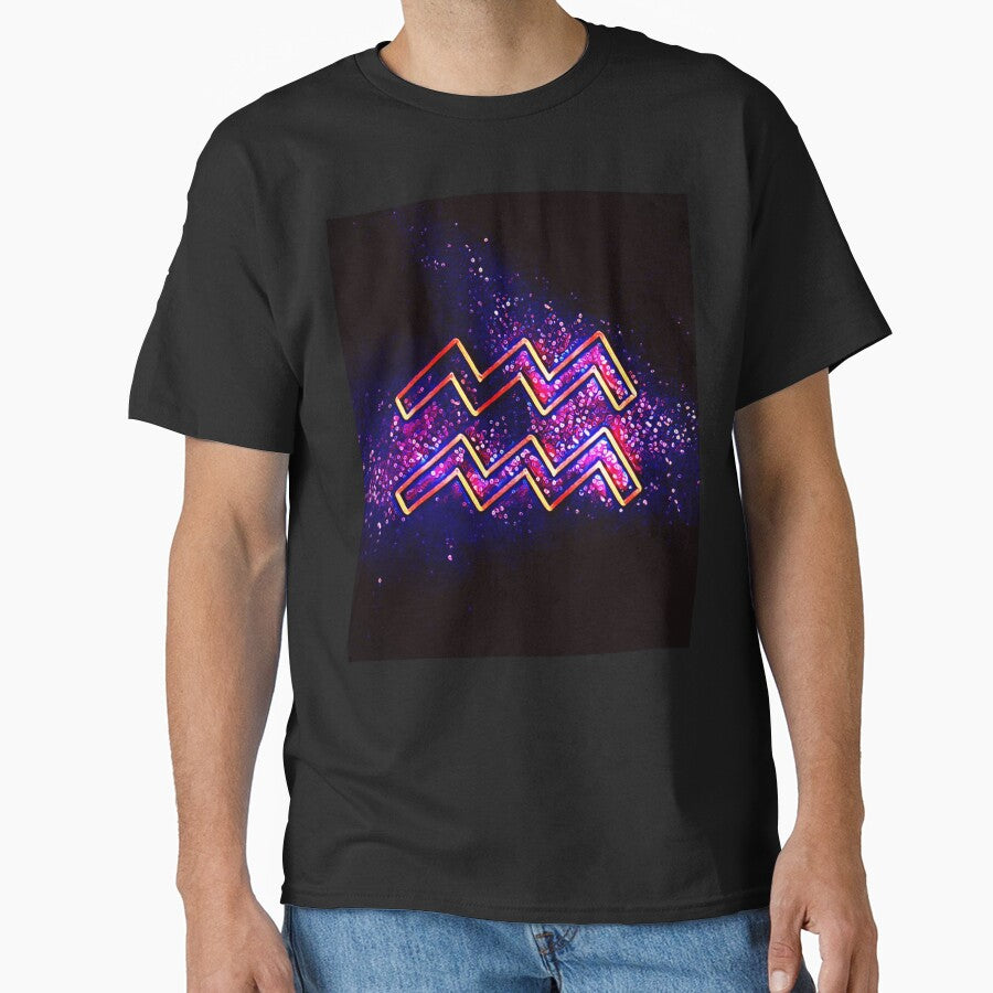 Aquarius (Retro Aquarius Zodiac) by UniqueDeignz T-Shirts, Hoodie, Sweatshirt | BlankRebels.com (Image 1)
