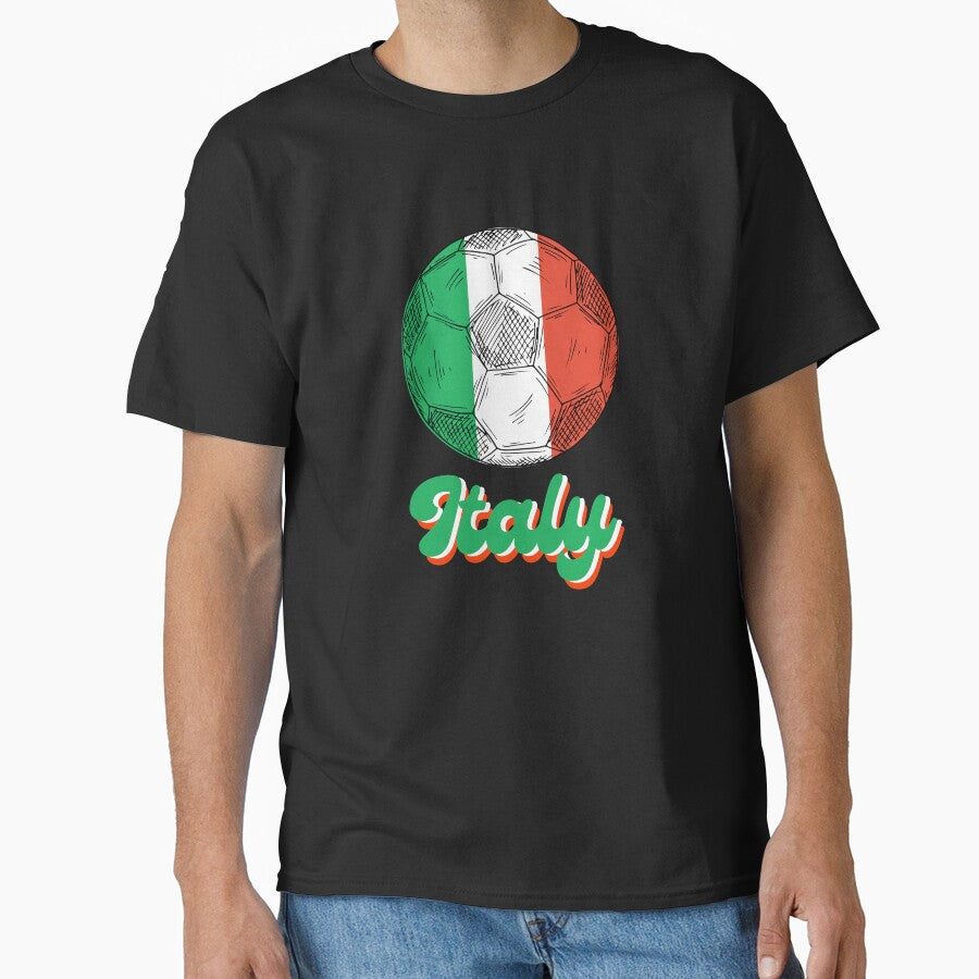 Italy Football Team Soccer Flag Vintage Retro by Echo Dusk