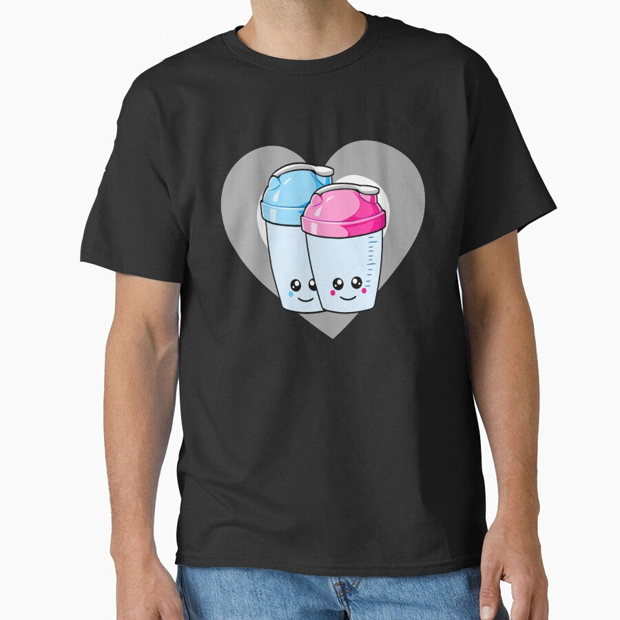 Cute Protein Shaker Heart for Kawaii Fitness Lovers by eternallygifted T-Shirts, Hoodie, Sweatshirt (Image 1)