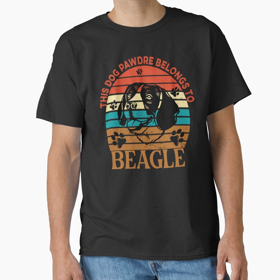 Dog Pawdre Dad Beagle Owner Vintage by Cuddlythopia T-Shirts, Hoodie, Sweatshirt | BlankRebels.com (Image 1)