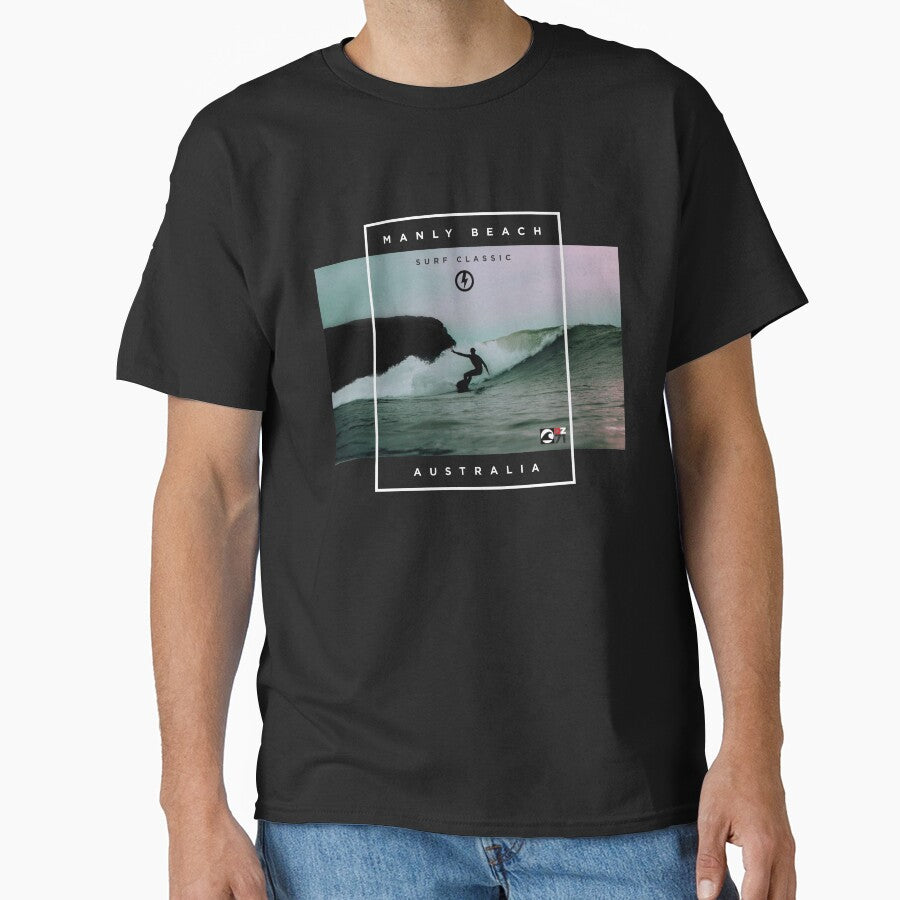 Manly Beach Australia surf classic No.1 by OffbeetShirts T-Shirts, Hoodie, Sweatshirt | BlankRebels.com (Image 1)