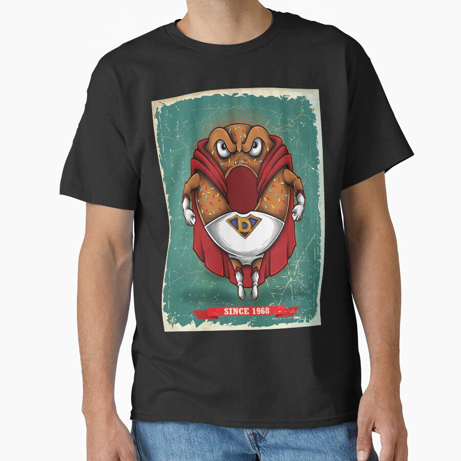 Superhero Donut Trading Card Foodie by ProjectX23 T-Shirts, Hoodie, Sweatshirt | BlankRebels.com (Image 1)
