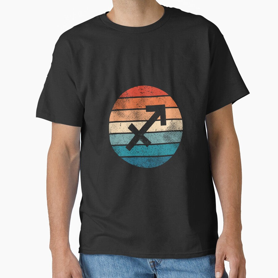 Retro Vintage Zodiac Sign Sagittarius Symbol by jmbeezee T-Shirts, Hoodie, Sweatshirt | BlankRebels.com (Image 1)