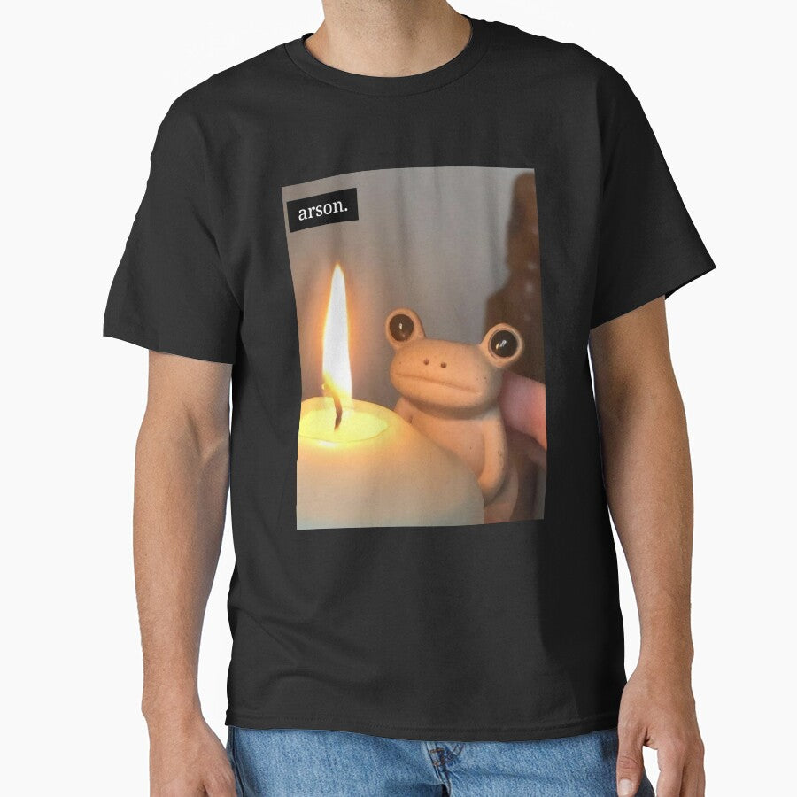 HD Arson Evil Sad Frog Face Meme by fomodesigns T-Shirts, Hoodie, Sweatshirt | BlankRebels.com (Image 1)