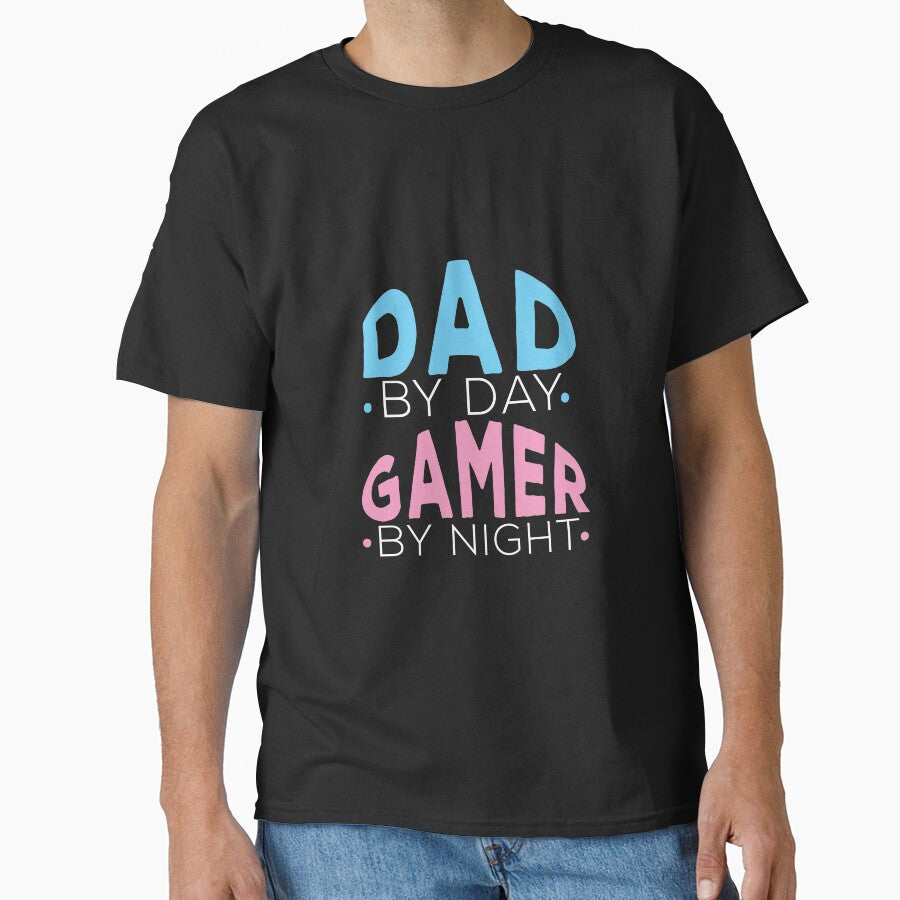 Dad By Day Gamer By Night by Vexel Studio T-Shirts, Hoodie, Sweatshirt | BlankRebels.com (Image 1)
