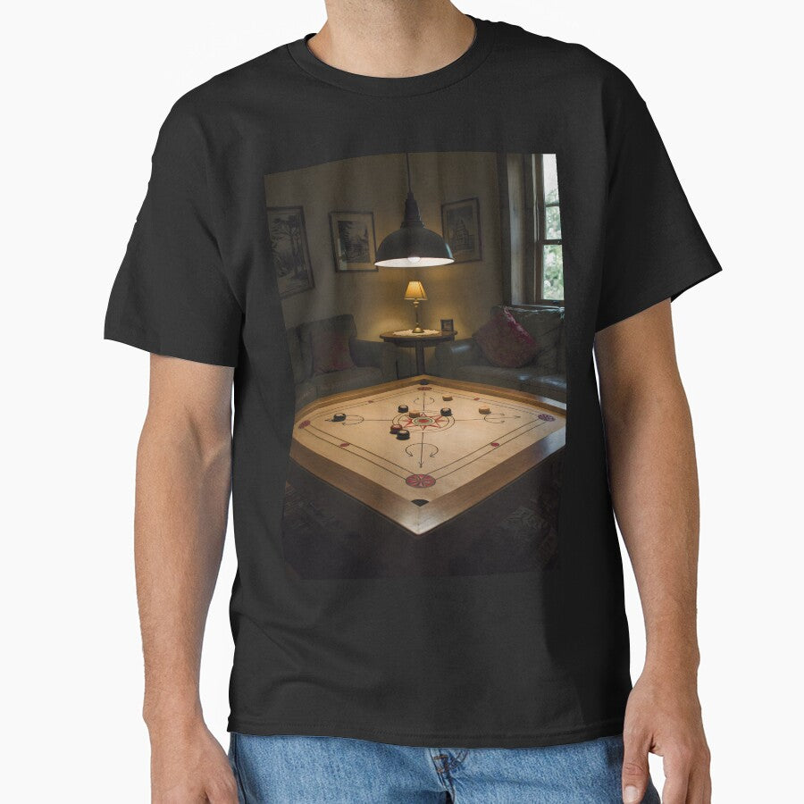 Cozy Game Night – Carrom Board at Home by InkoraLab T-Shirts, Hoodie, Sweatshirt | BlankRebels.com (Image 1)