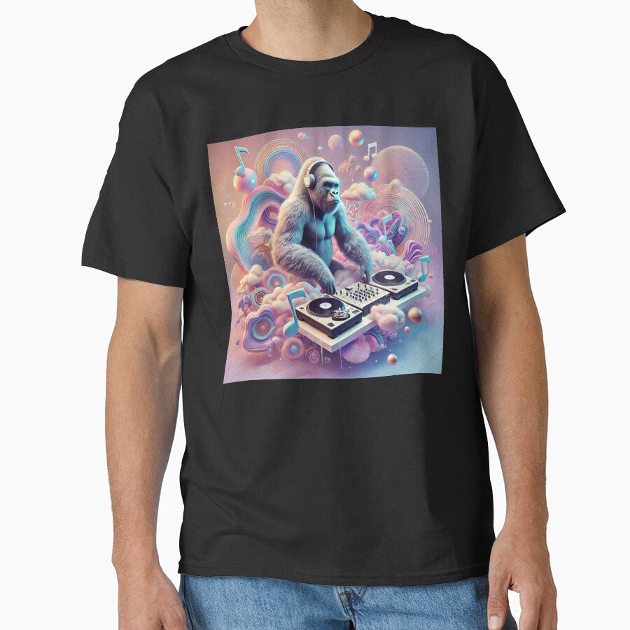 Surreal Soundscape Gorilla DJ by LizzyLooDoo Designs T-Shirts, Hoodie, Sweatshirt | BlankRebels.com (Image 1)