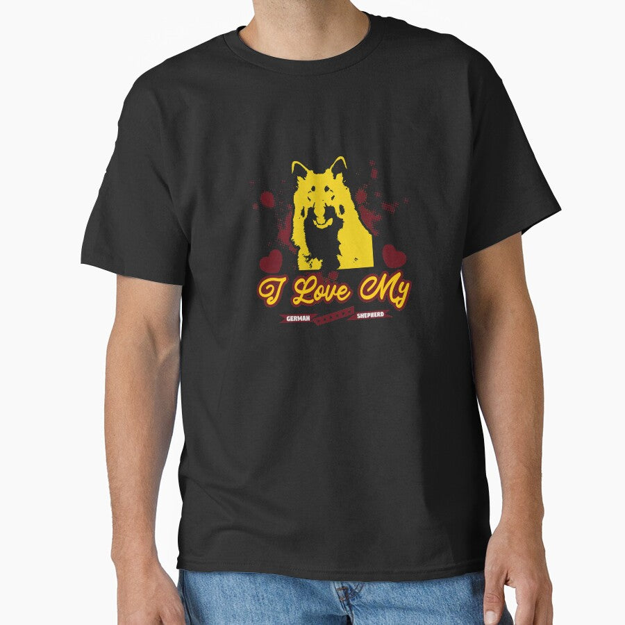 Dog Lover I Love German Shepherd by teamph T-Shirts, Hoodie, Sweatshirt | BlankRebels.com (Image 1)