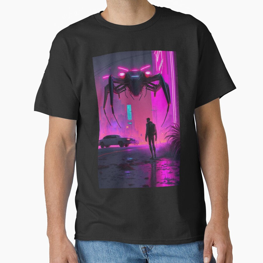 Synthwave/Retrowave Spider Cyberpunk by RESToRAPTOR