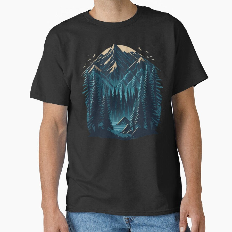 Mountain Horizon by Berniaczek T-Shirts, Hoodie, Sweatshirt | BlankRebels.com (Image 1)
