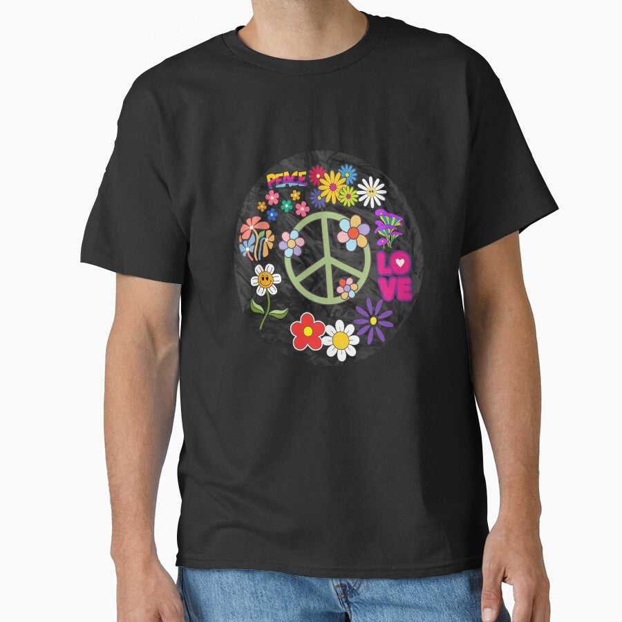 Retro Hippie Peace by LiaIsabellaArt T-Shirts, Hoodie, Sweatshirt | BlankRebels.com (Image 1)